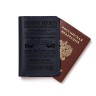 Кожаная синяя обложка для паспорта - Кожаная синяя обложка для паспорта