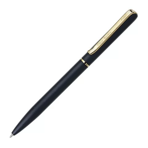 Ручка шариковая PIERRE CARDIN PC0911BP Ручка шариковая Pierre Cardin GAMME. Корпус - латунь. Отделка - матовое покрытие. Детали дизайна - сталь с позолотой. Цвет - черный. Упаковка E.