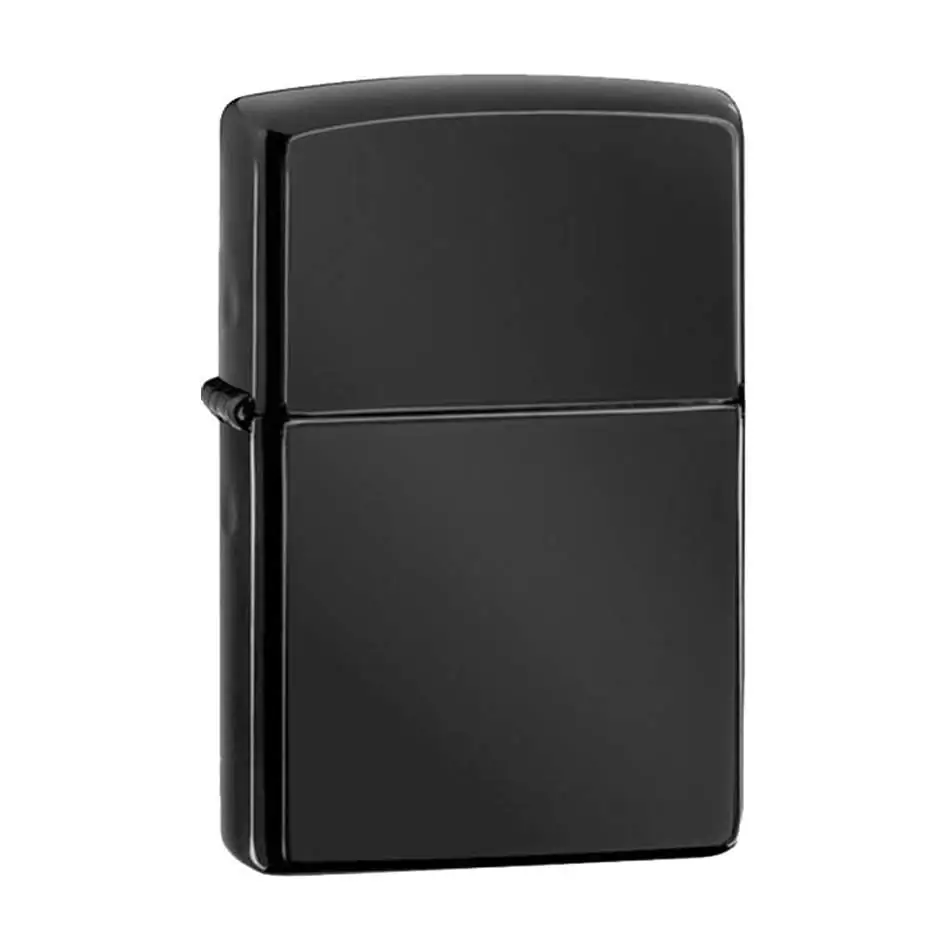 いそ③ Зажигалка Zippo Classic с покрытием Ebony с индивидуальной