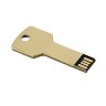 Флешка ключ с гравировкой - Золотистая USB-флешка ключ