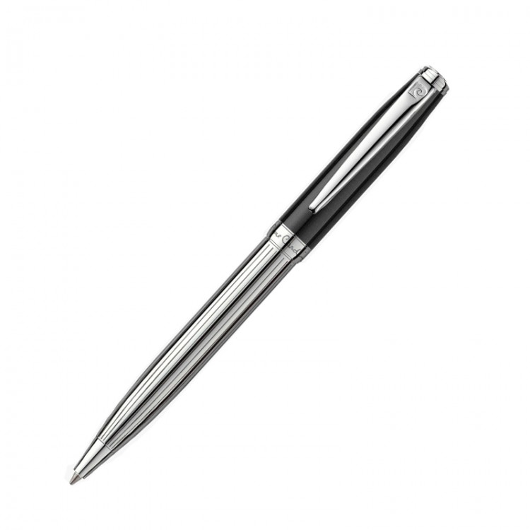Ручка шариковая PIERRE CARDIN PC0753BP Ручка шариковая Pierre Cardin LEO 750. Корпус - латунь и лак. Отделка и детали дизайна - сталь, хром, гравировка. Цвет - черный и серебристый. Упаковка Е-2.