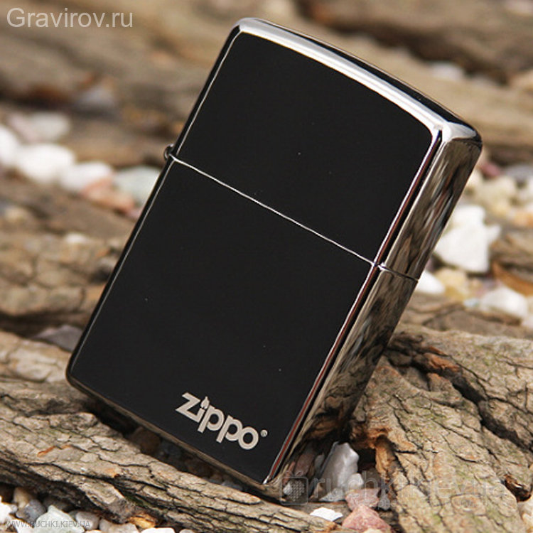 ZIPPO 150ZL Black Ice  Зажигалка ZIPPO Classic с покрытием Black Ice®, латунь/сталь, чёрная, глянцевая, 36х12х56 мм
