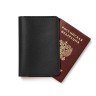 Кожаная чёрная обложка для паспорта - Кожаная чёрная обложка для паспорта