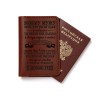Кожаная коричневая обложка для паспорта - Кожаная коричневая обложка для паспорта